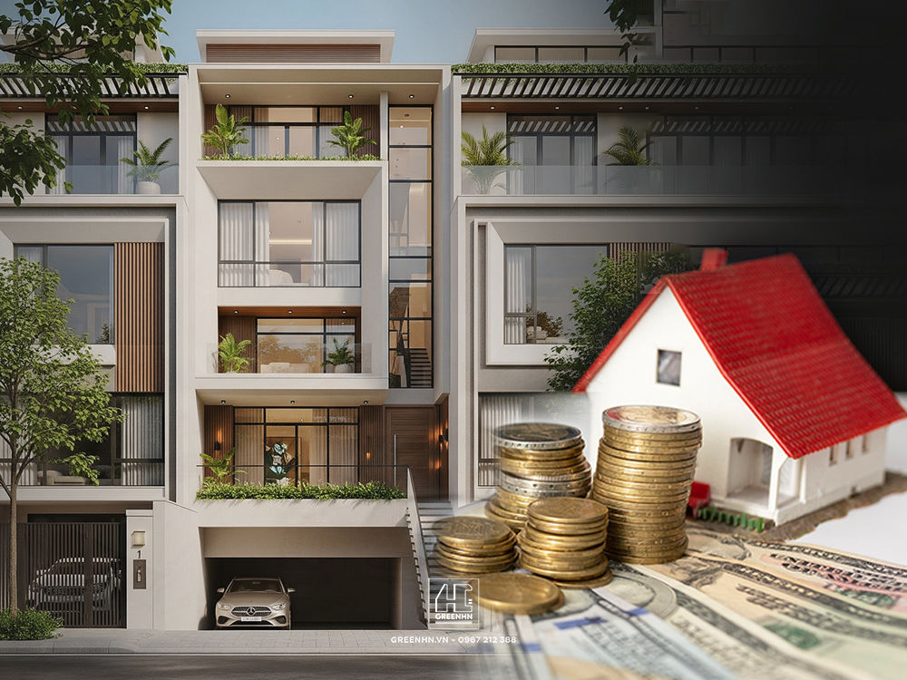 Dự toán chi phí xây nhà 4 tầng có tầng hầm
