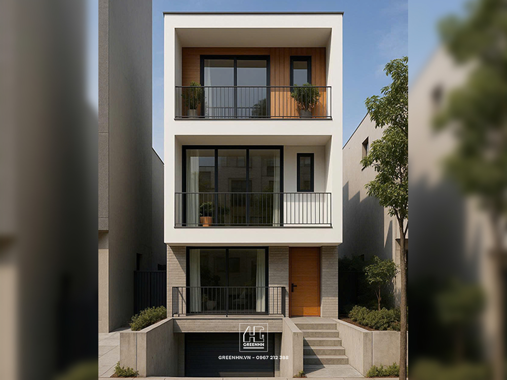 Nhà có bán hầm 3 tầng diện tích 100m2