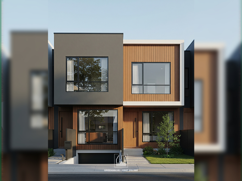 Thiết kế mặt bằng nhà phố 100m2 có bán hầm