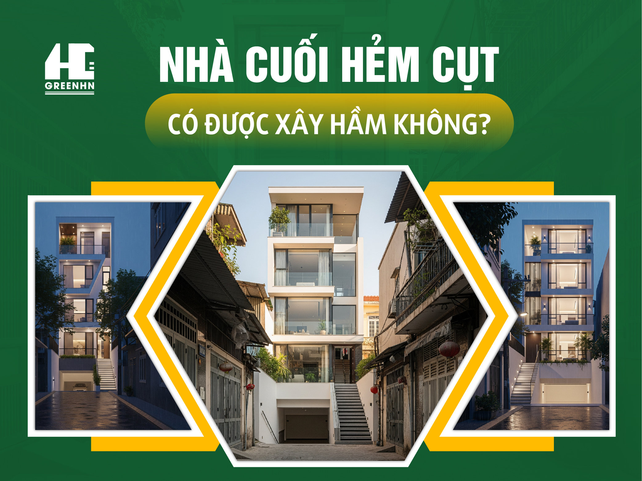 Nhà cuối hẻm cụt có xây được tầng hầm không