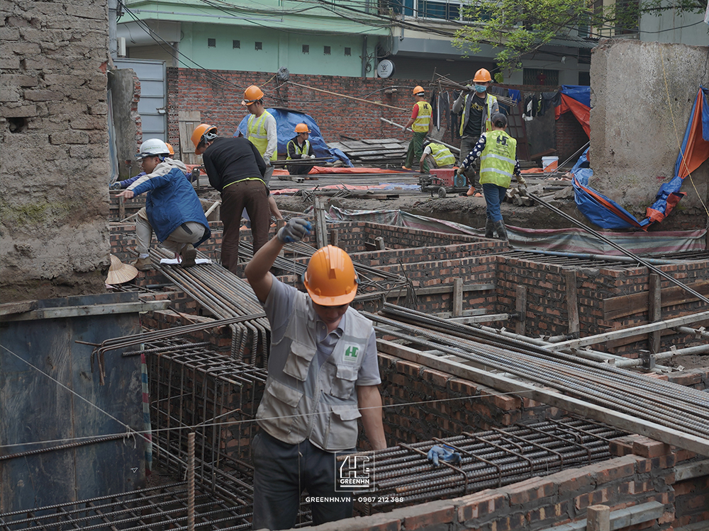 Các phương pháp thi công nhà phố có tầng hầm