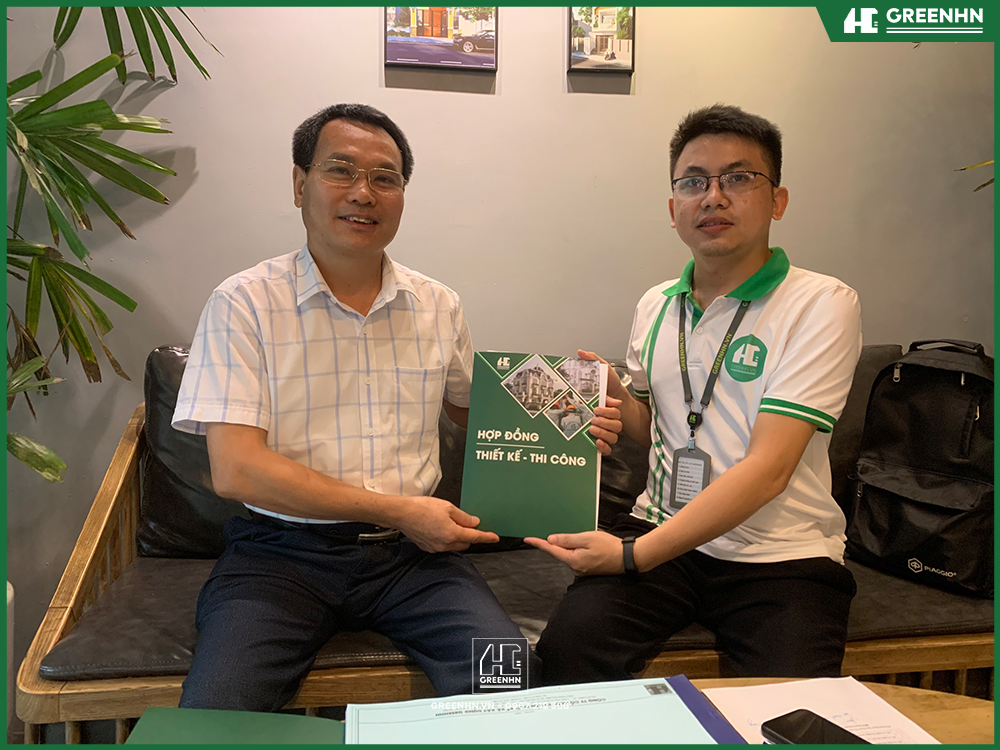 GreenHN ký kết hợp đồng cùng gia chủ