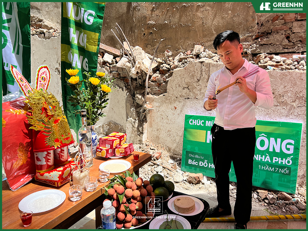 Lễ khởi c&ocirc;ng x&acirc;y nh&agrave; theo phong thủy