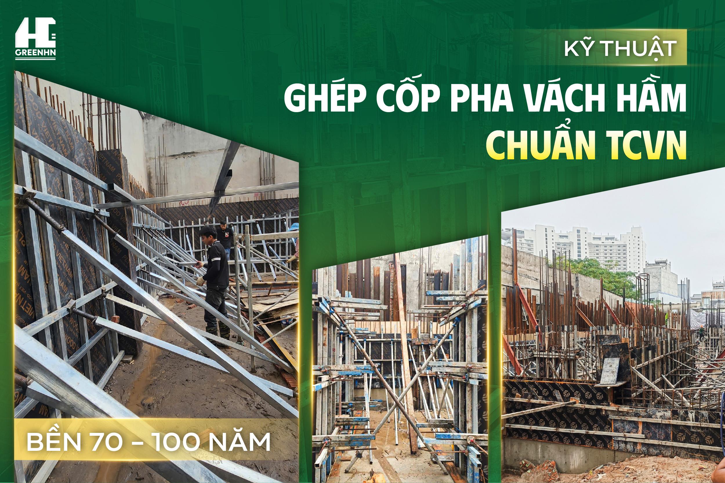 Kỹ Thuật Ghép Cốp Pha Vách Hầm Chuẩn TCVN Bền 70 - 100 Năm