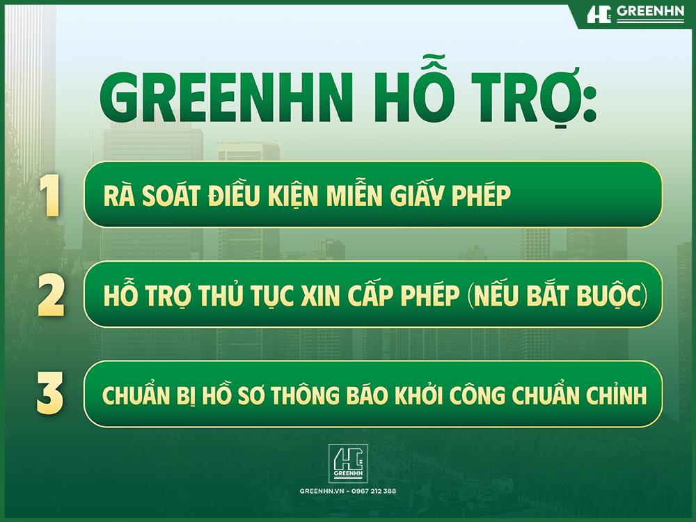 Greenhn hỗ trợ c&aacute;c thủ tục ph&aacute;p l&yacute;