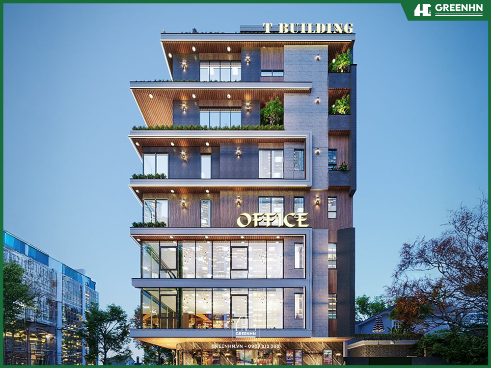 Nh&agrave; phố kết hợp văn ph&ograve;ng hiện đại