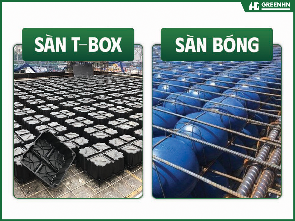 Cấu tạo s&agrave;n b&oacute;ng Bubble deck v&agrave; s&agrave;n hộp Tbox