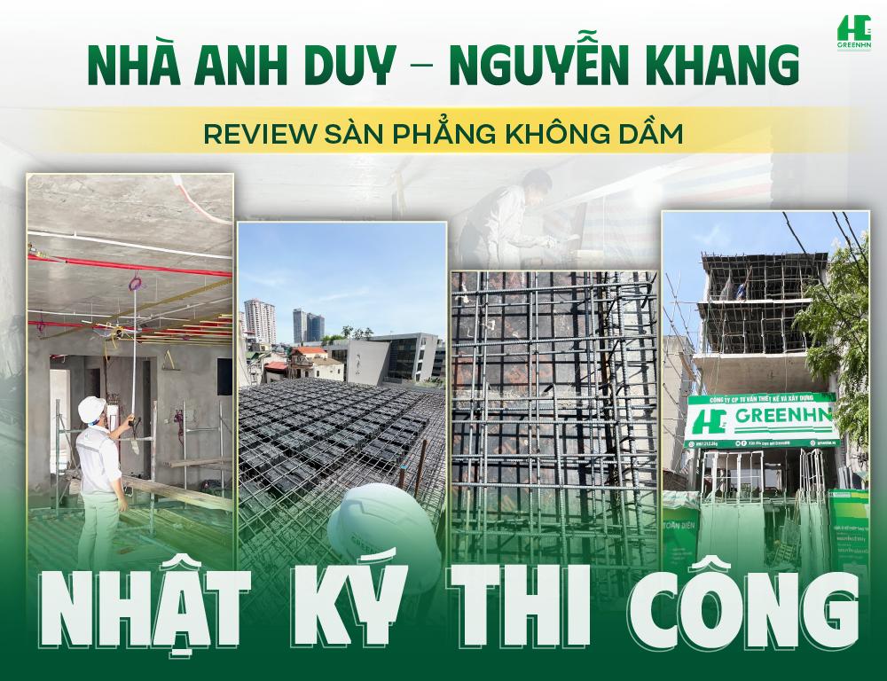 Nhật ký công trình: Review Sàn phẳng không dầm nhà anh Duy - Nguyễn Khang