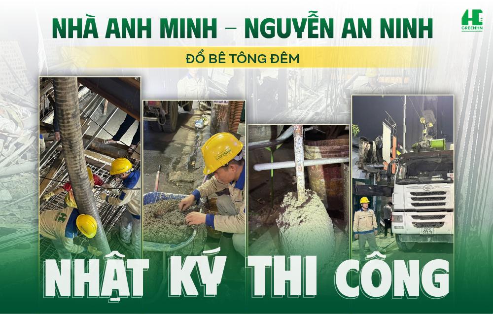 Nhật ký công trình: Đổ bê tông đêm nhà anh Minh - Nguyên An Ninh