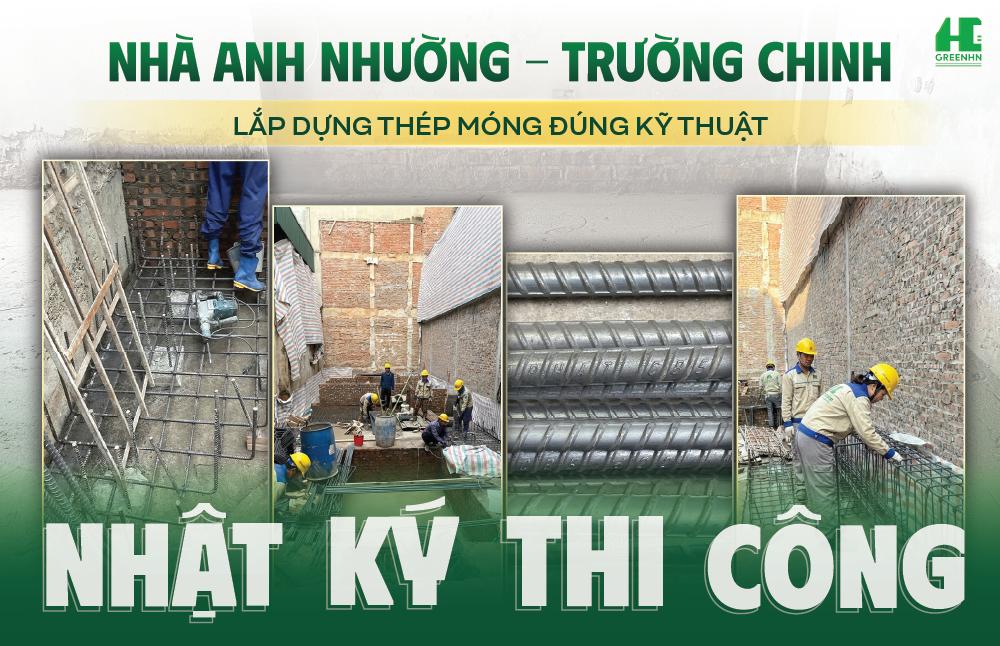 Nhật Ký Thi Công: Lắp dựng thép móng nhà anh Nhường - Trường Chinh đúng kỹ thuật