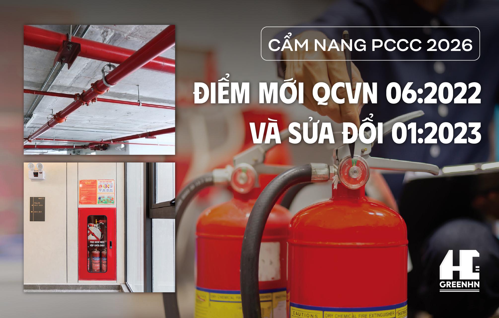 Cẩm nang PCCC 2026: Điểm mới QCVN 06:2022 và Sửa đổi 01:2023