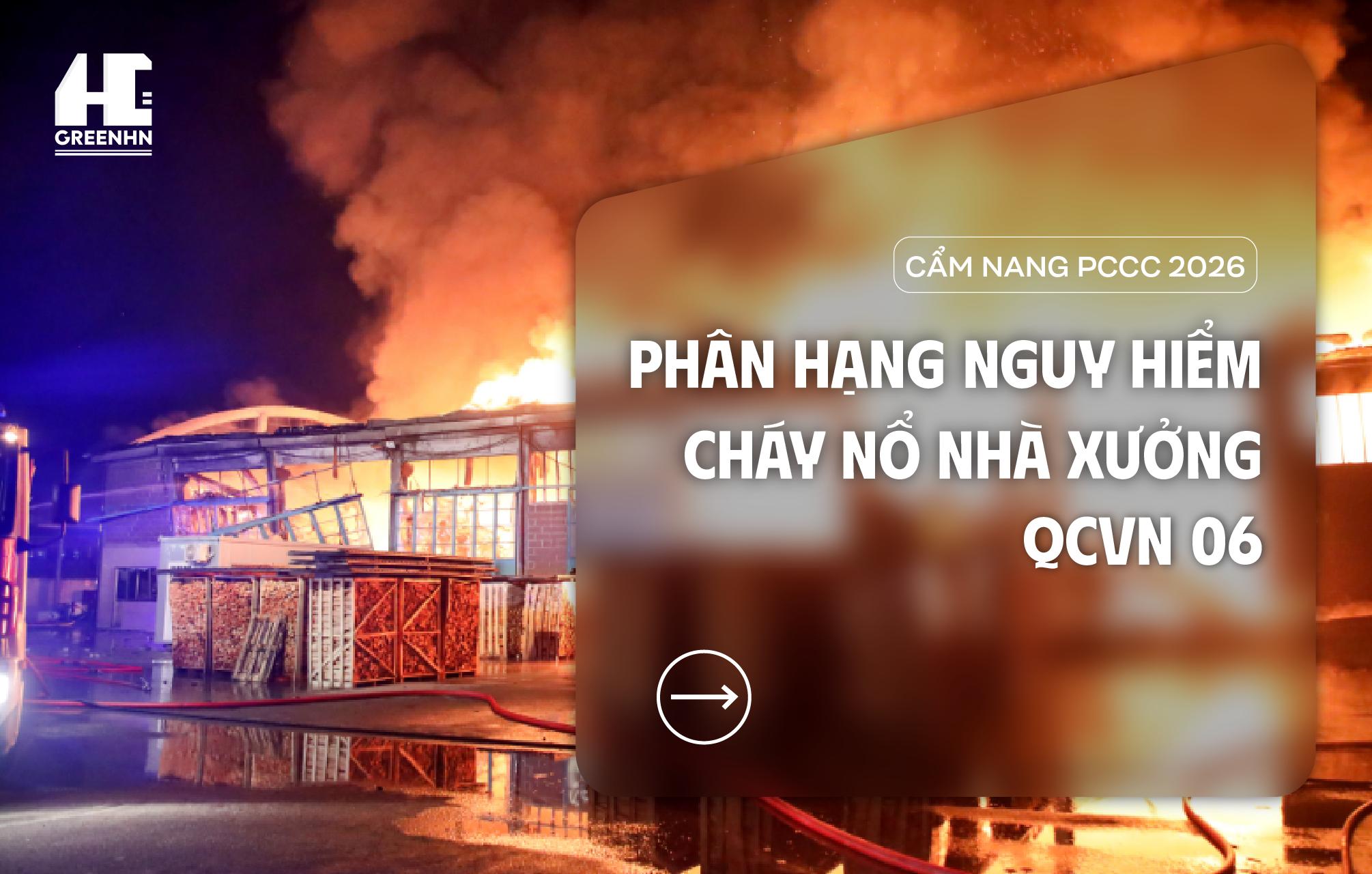 Cẩm nang PCCC 2026: Phân hạng nguy hiểm cháy nổ nhà xưởng QCVN 06